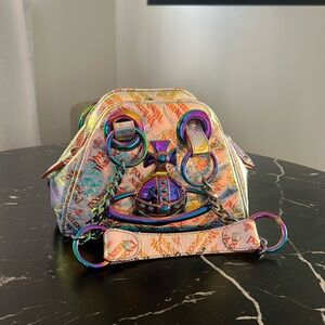 Vivienne Westwood flourescent chain handbag